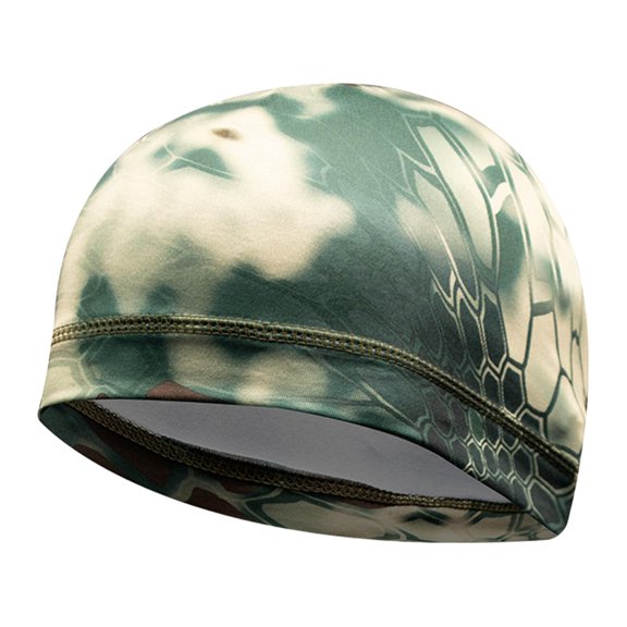 Skull Caps Skiing Cycling Liner Running Beanie Ski Caps Soft Breathable Hat Sleeping Caps Nightcap for Unisex Green