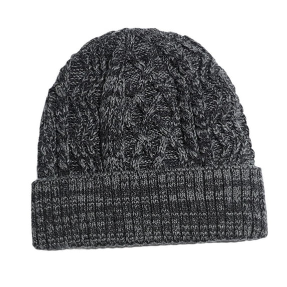 Skull Caps Soft hat Thick Windproof Watch Caps Skiing Outdoor Caps for Men Women Dark Gray