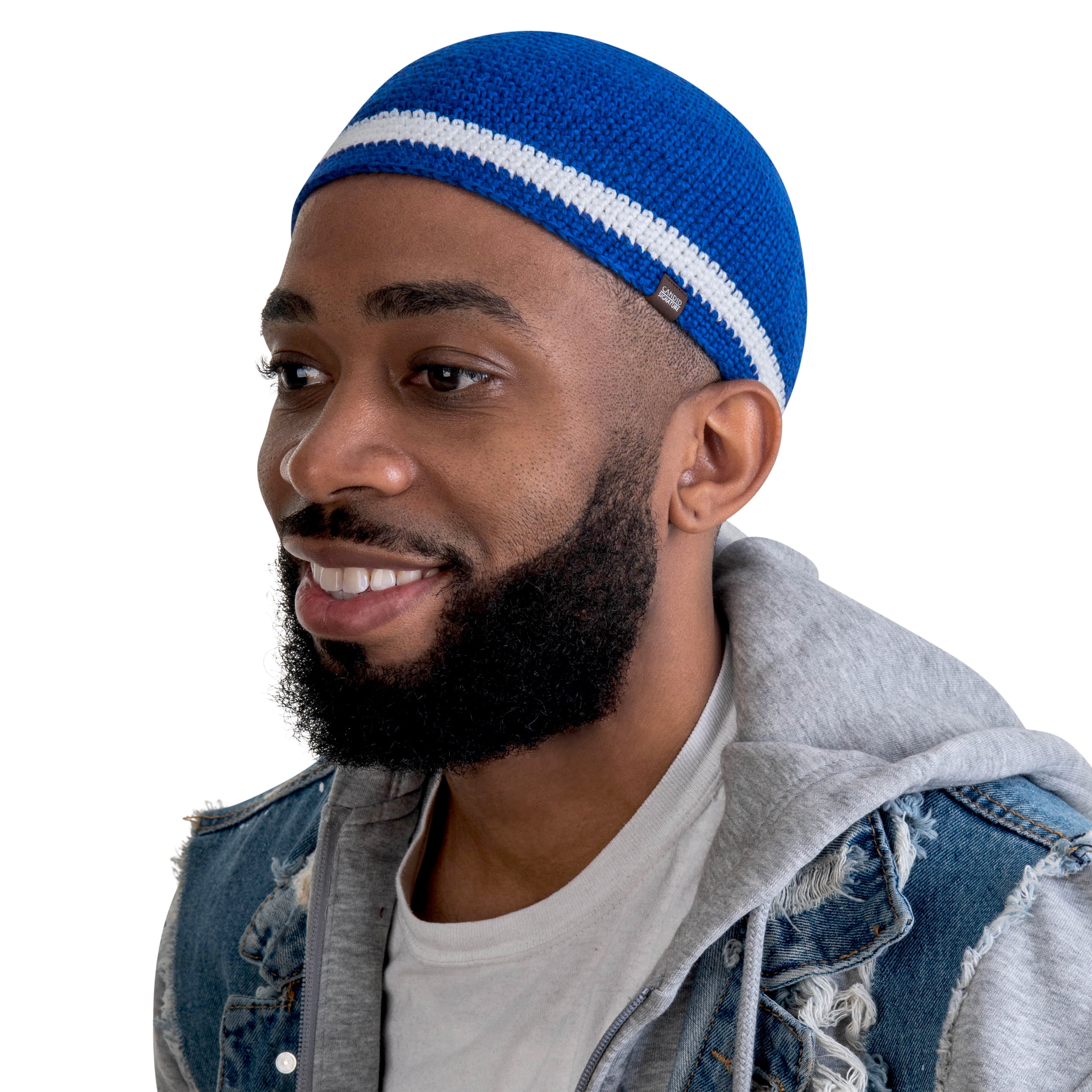 Skull Caps for Men Handmade Knit Cap with Breathable