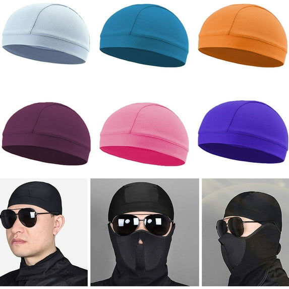 Skull Caps for Running, Liner Hats Absorbent Sweat Wicking Cap, Cycling Running Hats for Men Women