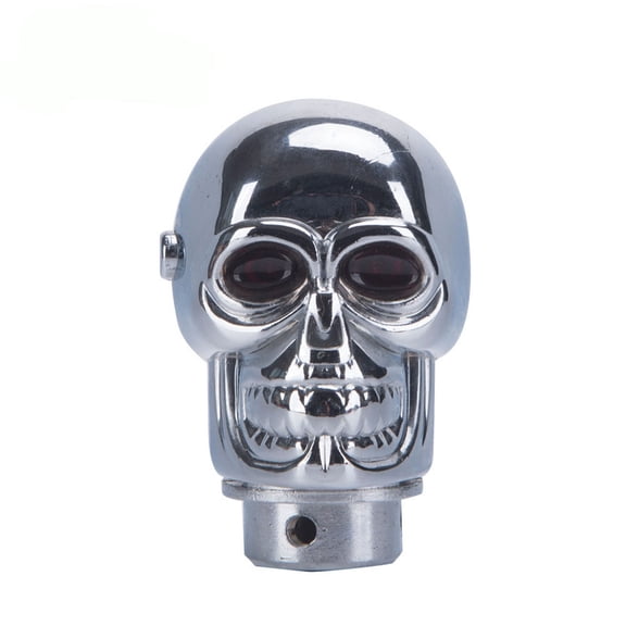 Skull Car Gear Shift Knob, Big Tooth Skull Stick Shifter, Car Transmissions Shifting Lever Handle Compatible with Most Automatic Manual Truck Car SUV