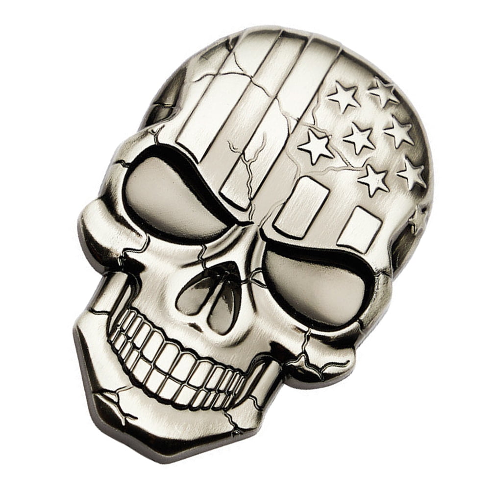Skull Car Sticker Shape Stickers 3D for Vehicles Badge Trucks