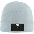 thumbnail image 1 of Skull Chef Mustache Beanie Hat for Women Men Winter Hat Cuffed Winter Beanie Warm Skull Cap Plain Knit Hat Cap, 1 of 8