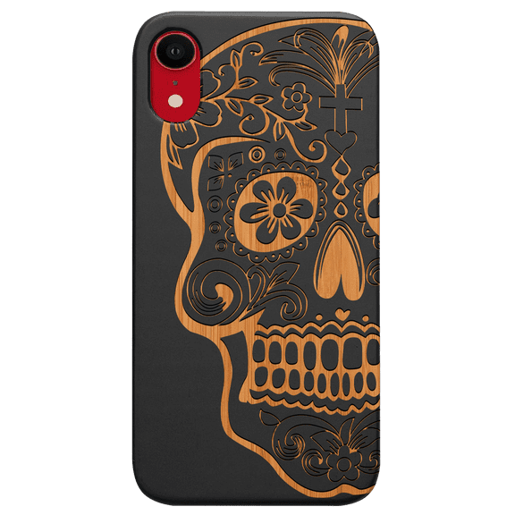 Skull Christ - Engraved Phone Model: iPhone XR, Color: Black