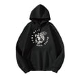 thumbnail image 1 of Skull Cocconut Tree Skeleton Inspirational/Christian Mens Graphic Hoodie Sweatshirt, Black, Large, 1 of 9