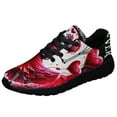 thumbnail image 1 of Skull Couple Dancing Happy Valentine's Day Together Forever Shoes Sneakers Black Size 11.5, 1 of 7