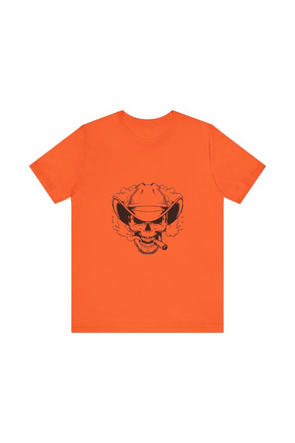 Skull Cowboy Short Sleeve Tee, Skull shirt, Skull clothing