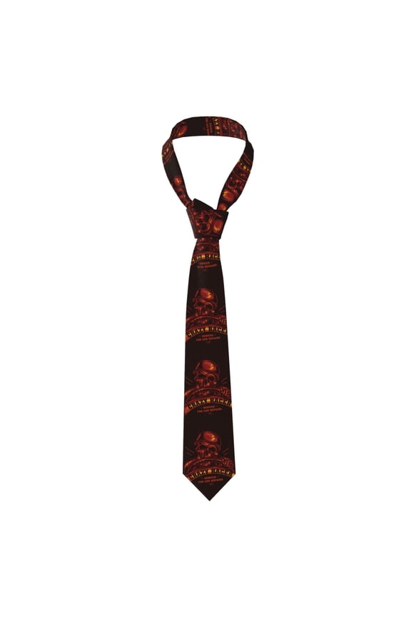 Skull Crazy Racer Gothic Vintage Men's Formal Necktie Business Suit Accessory Ties for Weddings Banquets Office Gift