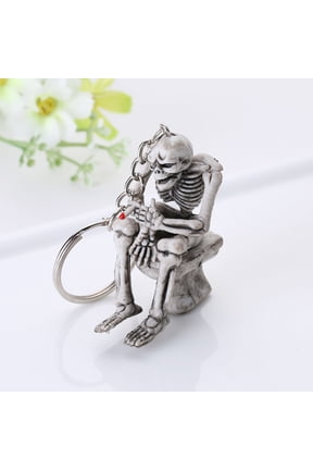Skull Creative Keychain Rubber Pendant