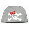 thumbnail image 1 of Pet Dog  Cat Shirt Screen Printed, "Skull Crossbones Bow", 1 of 5