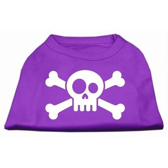 Skull Crossbone Screen Print Shirt Purple XXL - 18
