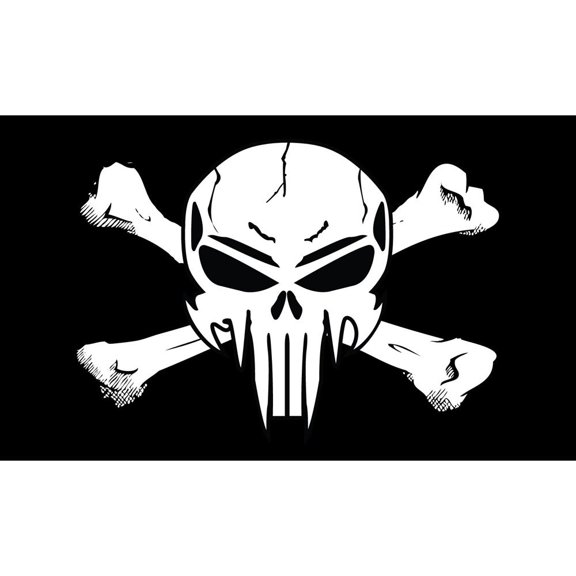 Skull & Crossbones Flag with Grommets 3ft x 5ft