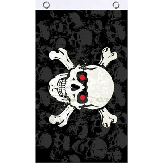 Skull & Crossbones Fly Flag 3' x 5'