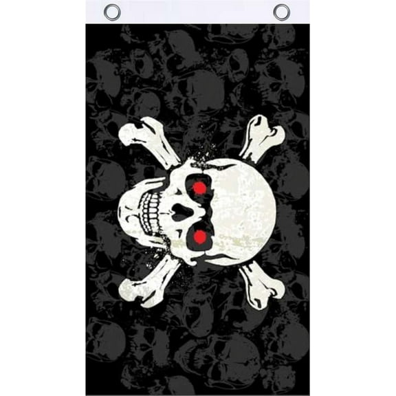 Skull & Crossbones Fly Flag 3' x 5'