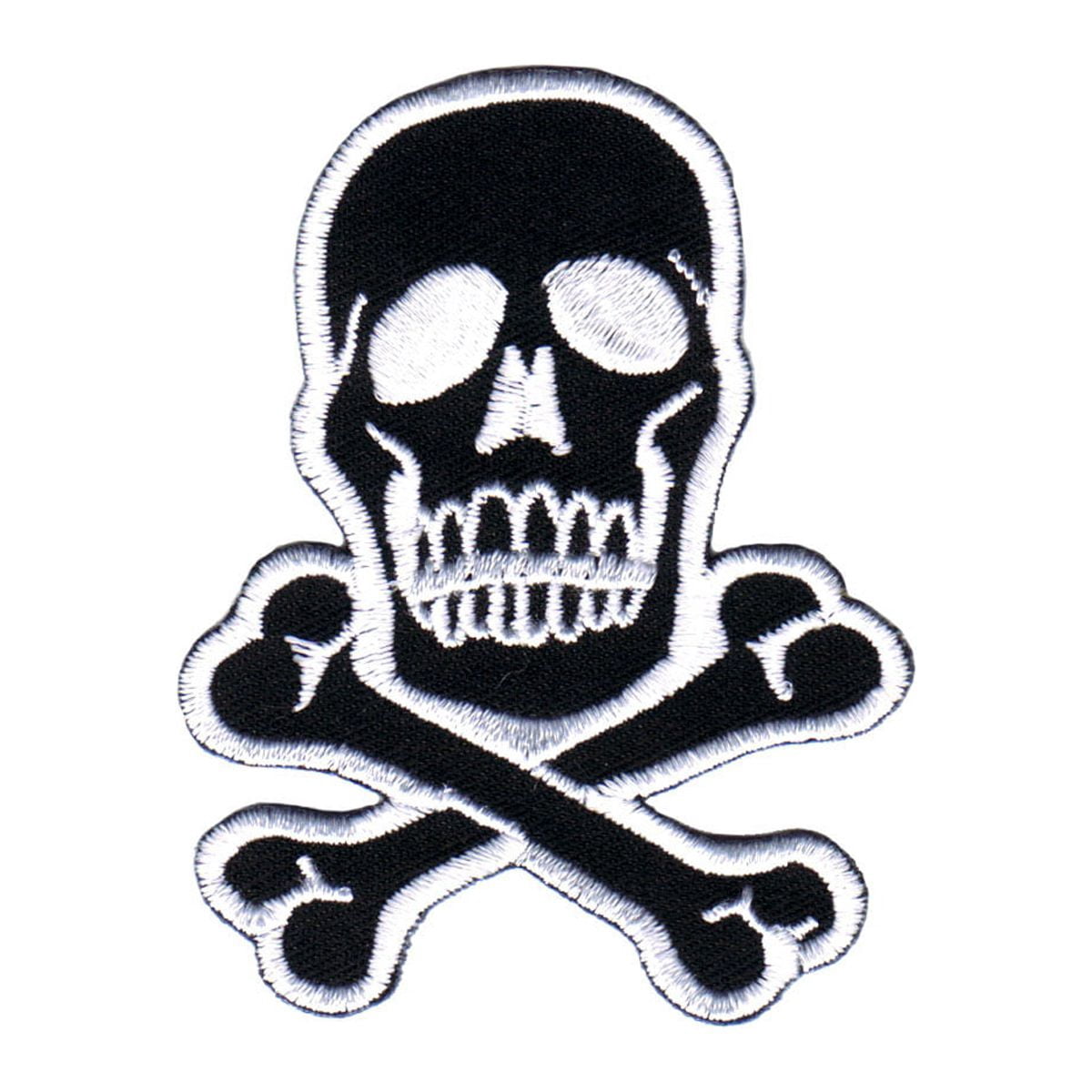 Patch Brodé Thermocollant "Faucheuse" - Grand Format 34.5x29 Cm, Style Gothique/Moto, Pour Veste Ou Jean