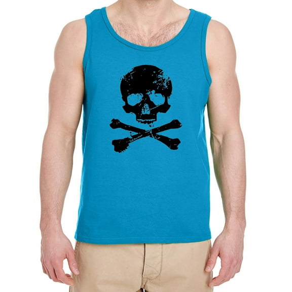Skull Crossbones Pirate Tank Tops Mens Graphic Tees Sleeveless Shirts