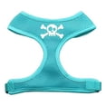 thumbnail image 1 of Skull Crossbones Screen Print Soft Mesh Harness Aqua Large, 1 of 2