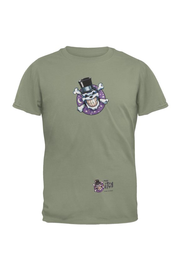 Skull & Crossbones Top Hat Logo Adult T-Shirt - X-Large