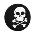 Skull Crossbs Pirate Flag Jolly Roger Tire Cover 4WD 4x4 Trailer Spare