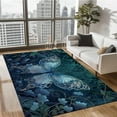 thumbnail image 1 of Skull Crow Raven Area Rugs, 5x8ft Rug, Raven Rugs for Living Room Bedroom, Gothic Carpet, Washable Non Slip Soft Low Pile Indoor Area Rug & Room Décor, 1 of 7