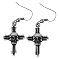 thumbnail image 1 of Skull Crucifix Earrings - Collectible Dangle Jewelry Accessory Jewel, 1 of 2