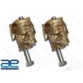 thumbnail image 1 of Skull Custom Brass Old School 1" Handlebar Risers for Harley Bobber Chopper, 1 of 5