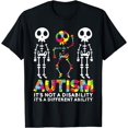 thumbnail image 1 of Skull Dance Autism Awareness Tee Mom Dad Kids Autism T-Shirt, 1 of 3