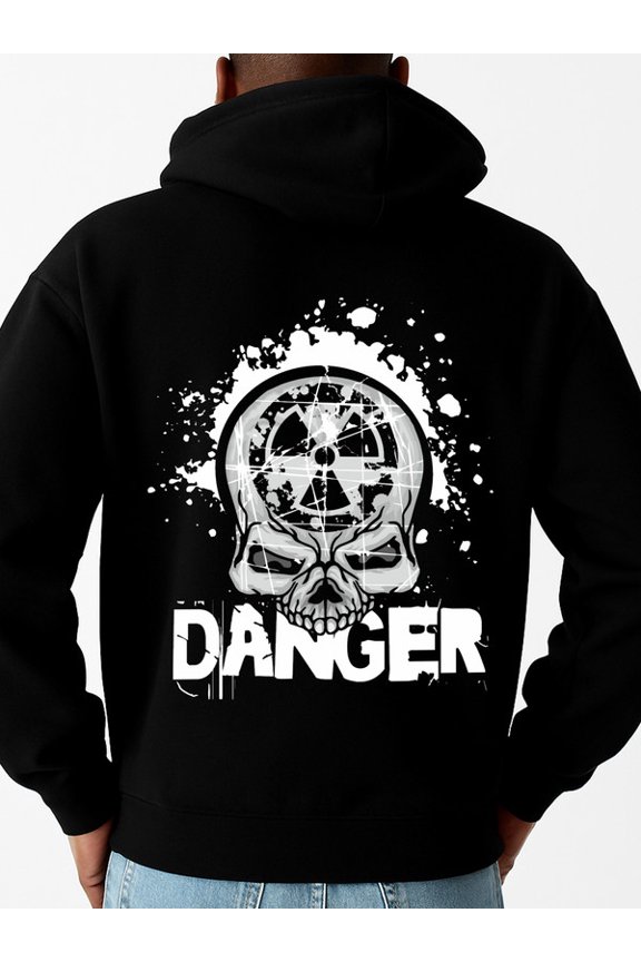Skull Danger Tee funny hoodies skeleton men sweater hoodie black Casual Wear on Weekends funny idk fire Classic Unisex Shirt Crewneck tshirts Original Unisex Shirt Crewneck tshirts