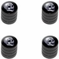 thumbnail image 1 of Skull Death Skeleton Halloween Tire Rim Wheel Aluminum Valve Stem Caps, Multiple Colors, 1 of 1
