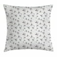 thumbnail image 1 of Skull Decorations Throw Pillow Cushion Cover, Skull Pattern with Spot Color Splashes on the Base All Souls Day Vigil Image, Decorative Square Accent Pillow Case, 24 X 24 Inches, White, by Ambesonne, 1 of 2