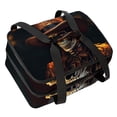 thumbnail image 1 of Skull Double-Layered Insulated Lunch Bag with Dual Compartments | Large Capacity Reusable Lunch Bags for Men and Women | 7.1x11.4x16.1 Inches Handheld Meal Bag for Work and School, 1 of 6