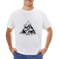 thumbnail image 1 of Skull Eyes Men’s Graphic T-shirt Vintage Short Sleeve Sport Tee White M, 1 of 5
