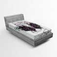 thumbnail image 1 of Ambesonne Bohemian Fitted Sheet, Deer Skull with Roses, Twin Size, Multicolor, 1 of 2