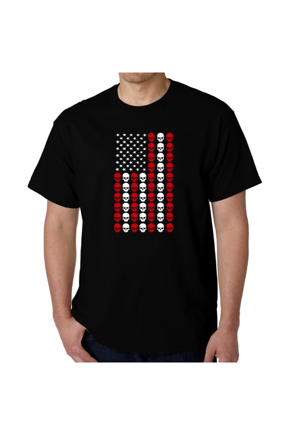 Skull Flag - Men's Word Art T-Shirt