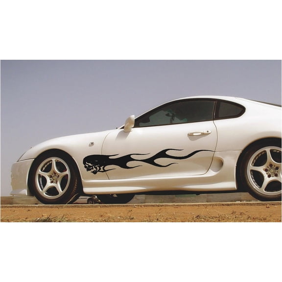 Skull Flames Decals Aftermarket Graphics Car Truck Stickers AGG17