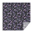 thumbnail image 1 of Skull Flower Halloween Pattern Square Tablecloth,Waterproof Square Table Cover,Wipeable Spillproof Washable Table Cover for Home Kitchen Party Decor 60"x60"(152x152cm), 1 of 6