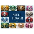 thumbnail image 1 of Skull Flower (Monthly Wall Calendar 2026 16.5 x 23.4 (open)), CALVENDO 14 Month Calendar, 1 of 9