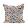 thumbnail image 1 of Skull Fluffy Throw Pillow Cushion Cover, Halloween Themed Colorful Skulls and Crossbones Funny Cartoon Style Pattern Print, Rectangle Accent Pillow Case, 36" x 16", Multicolor, by Ambesonne, 1 of 5