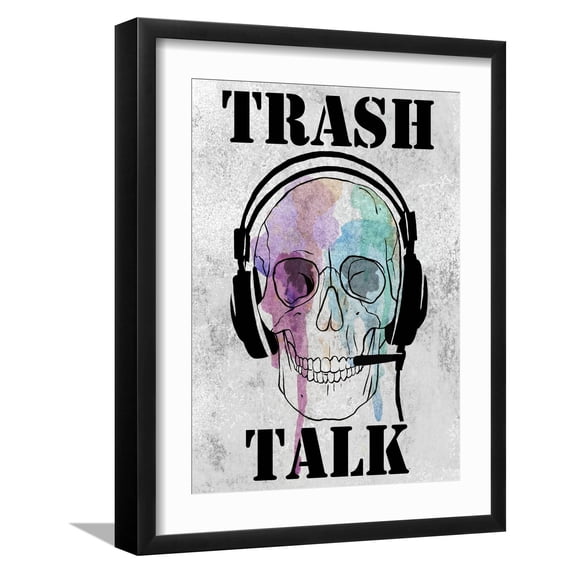 Art.com Skull Games II Art Print by Annie Warren, Black Frame Wall Art, 17" x 21"