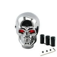 thumbnail image 1 of Skull Gear Knob, Automatic Car Shift Lever, Universal Skull Head Gear Knobs with Red and Blue Light Eyes, Comfortable Aluminum Alloy, 2.7x1.7 Inch Car Interior Accessories, 1 of 6