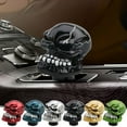thumbnail image 1 of Skull Gear Stick Shift Knob, MT Car Shifter Handle Big Teeth Devil Skeleton Shape Fit Most Manual Automatic Transmissions, 1 of 6