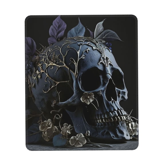 Skull Gothic Bones Witchy Gaming Mouse Pad 7 x 8.6 in Rectangle Computer Mousepad Mat Non-Slip Rubber Base for Office Laptop PC