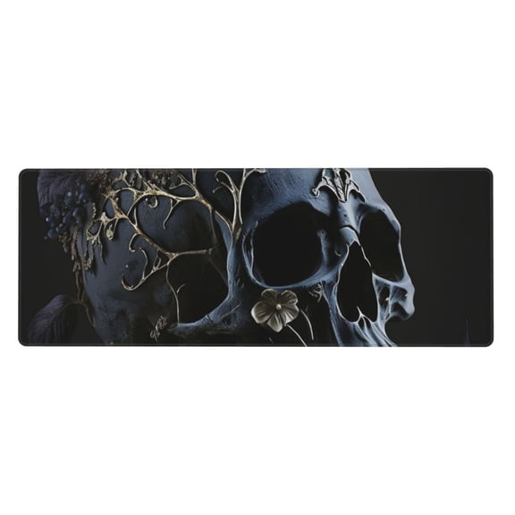 Skull Gothic Bones Witchy Mouse Pad Extended Large Gaming Mousepad Non-Slip Rubber Big Keyboard Desk Mat 31.5 X 11.8 Inch