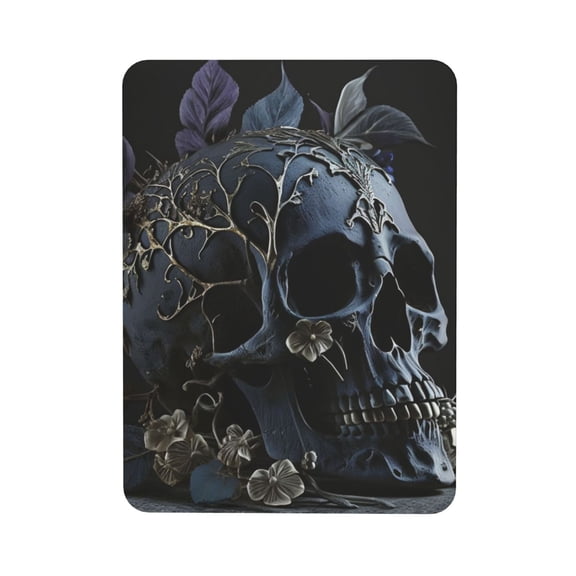 Skull Gothic Bones Witchy Rectangular Refrigerator Magnet, Soft Magnetic Fridge Magnet for Home, Office, Locker Decor