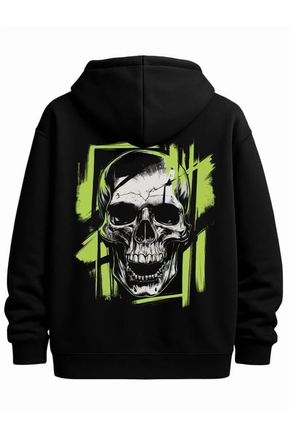 Skull Graffiti Hoodie graphic hoodies fire skeleton men long sleeve black New Spring and Autumn Season Printed Hoodie in Style pullovers dames fire idk