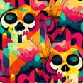 thumbnail image 1 of Skull Graffiti Multicoloured Wallpaper, 1 of 5