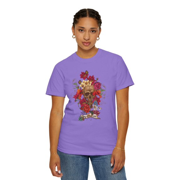 Skull Graphic Tee Unisex 100 Percent Cotton Comfort Colors 1717 Garment Dyed