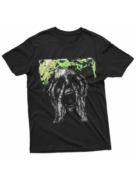 Skull Grunge Goth Alt Gothic Demonic Scary Screaming Face T-Shirt