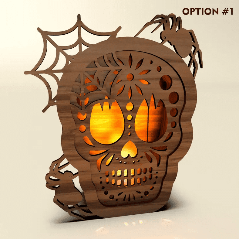 Gothic Skeleton Hand Candle Holder – Resin Skull Tea Light Holder For Halloween Decor, Spooky Party, Bedroom & Living Room (White)