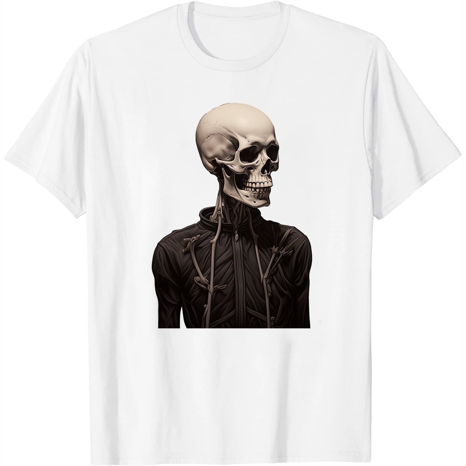 Skull Halloween Gift Fashionable Graphic Tee Women's Short Sleeve T